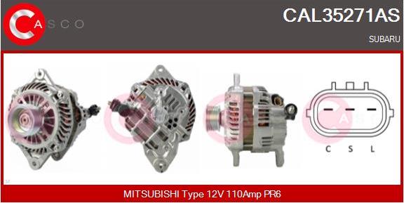 Casco CAL35271AS - Alternatore autozon.pro