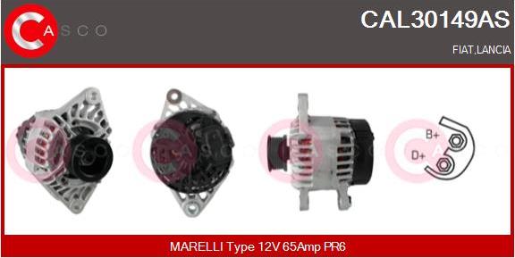 Casco CAL30149AS - Alternatore autozon.pro