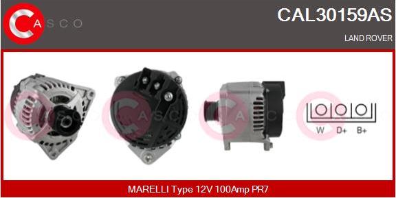 Casco CAL30159AS - Alternatore autozon.pro