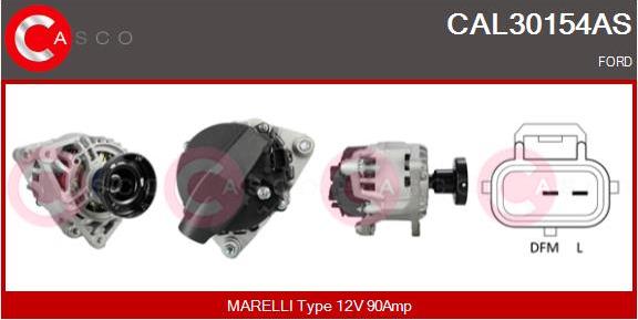 Casco CAL30154AS - Alternatore autozon.pro