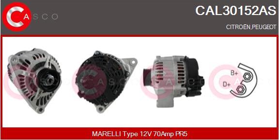 Casco CAL30152AS - Alternatore autozon.pro