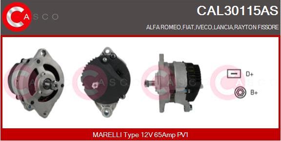 Casco CAL30115AS - Alternatore autozon.pro