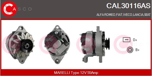 Casco CAL30116AS - Alternatore autozon.pro