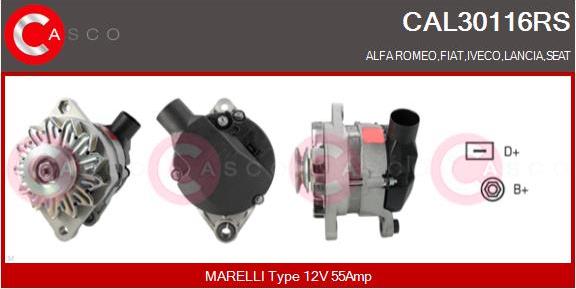 Casco CAL30116RS - Alternatore autozon.pro