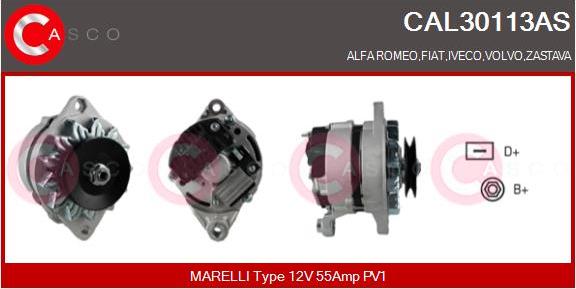 Casco CAL30113AS - Alternatore autozon.pro