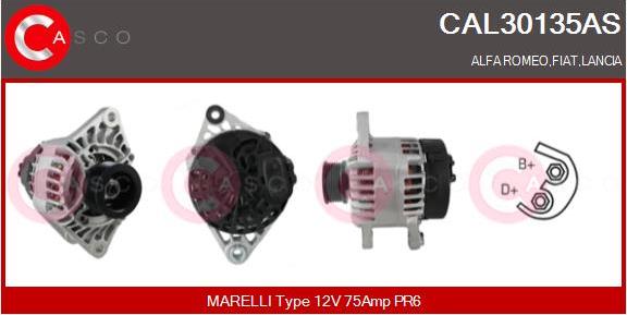 Casco CAL30135AS - Alternatore autozon.pro