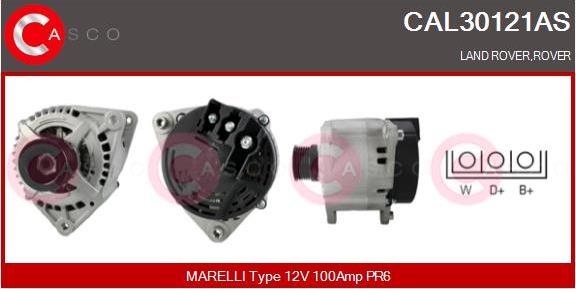 Casco CAL30121AS - Alternatore autozon.pro