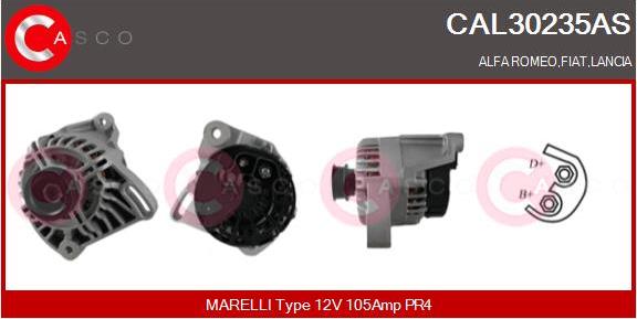 Casco CAL30235AS - Alternatore autozon.pro