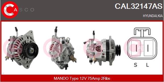 Casco CAL32147AS - Alternatore autozon.pro