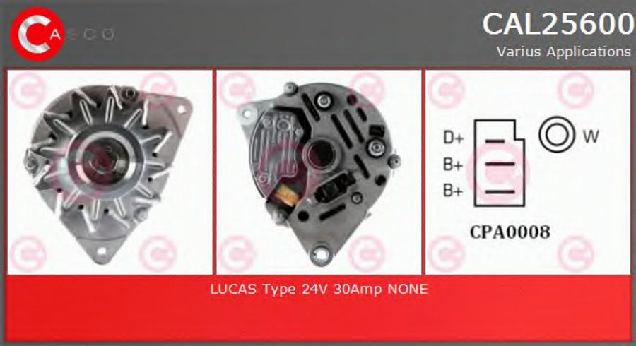 Casco CAL25600 - Alternatore autozon.pro