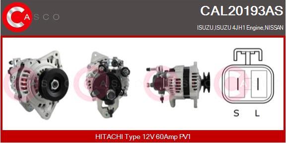 Casco CAL20193AS - Alternatore autozon.pro