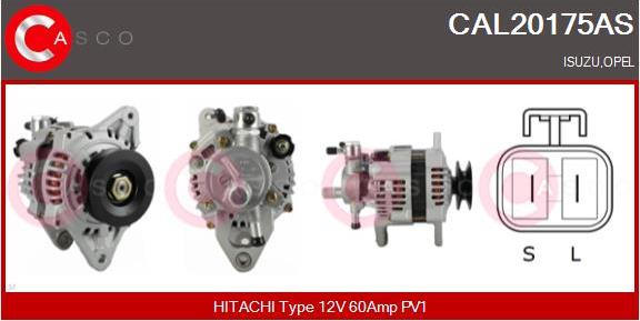 Casco CAL20175AS - Alternatore autozon.pro