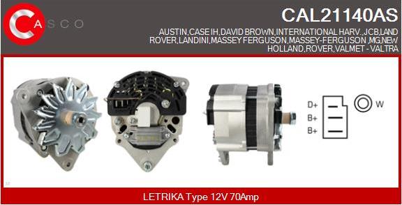 Casco CAL21140AS - Alternatore autozon.pro