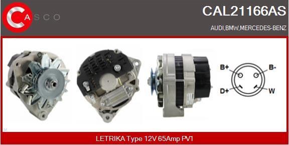 Casco CAL21166AS - Alternatore autozon.pro