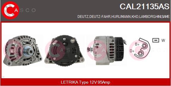 Casco CAL21135AS - Alternatore autozon.pro