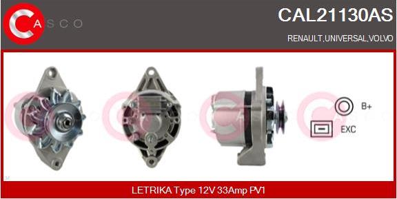 Casco CAL21130AS - Alternatore autozon.pro