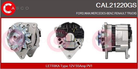 Casco CAL21220GS - Alternatore autozon.pro