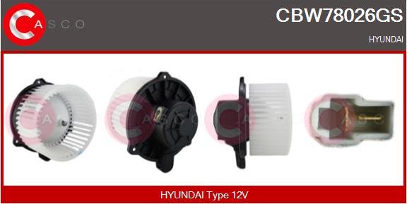 Casco CBW78026GS - Ventilatore abitacolo autozon.pro