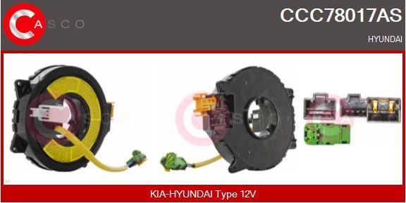 Casco CCC78017AS - Molla spiroelicoidale, Airbag autozon.pro