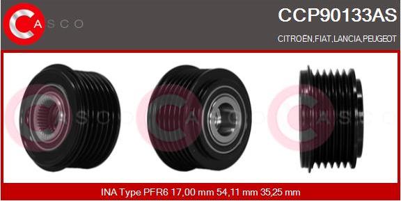 Casco CCP90133AS - Puleggia cinghia, Alternatore autozon.pro