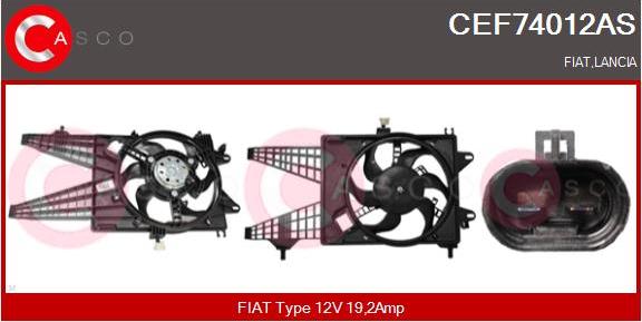 Casco CEF74012AS - Elettromotore, Ventola radiatore autozon.pro