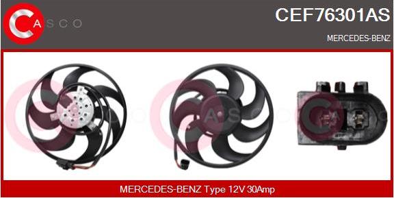 Casco CEF76301AS - Ventola, Raffreddamento motore autozon.pro