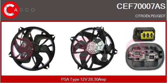 Casco CEF70007AS - Elettromotore, Ventola radiatore autozon.pro