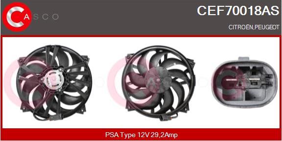 Casco CEF70018AS - Elettromotore, Ventola radiatore autozon.pro