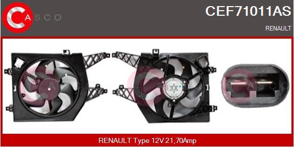 Casco CEF71011AS - Elettromotore, Ventola radiatore autozon.pro