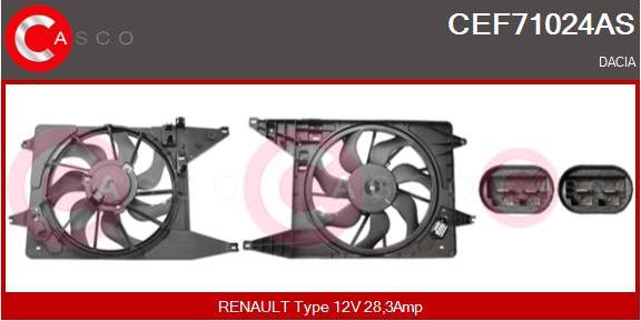 Casco CEF71024AS - Elettromotore, Ventola radiatore autozon.pro