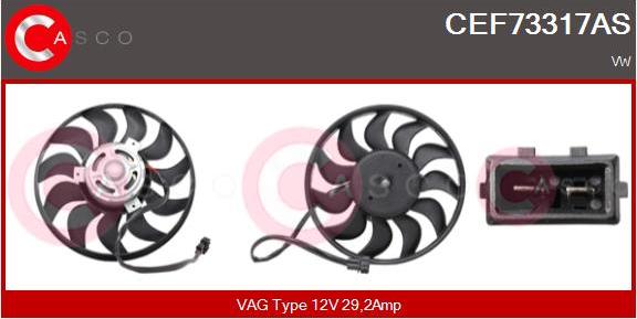 Casco CEF73317AS - Ventola, Raffreddamento motore autozon.pro