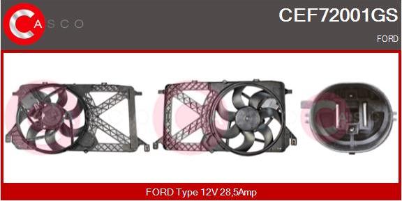 Casco CEF72001GS - Elettromotore, Ventola radiatore autozon.pro