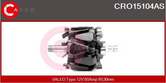 Casco CRO15104AS - Rotore, Alternatore autozon.pro