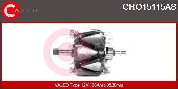 Casco CRO15115AS - Rotore, Alternatore autozon.pro