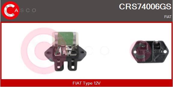 Casco CRS74006GS - Resistore addizionale, Elettromotore-Ventola radiatore autozon.pro