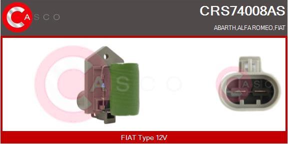 Casco CRS74008AS - Resistore addizionale, Elettromotore-Ventola radiatore autozon.pro