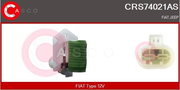 Casco CRS74021AS - Resistore addizionale, Elettromotore-Ventola radiatore autozon.pro