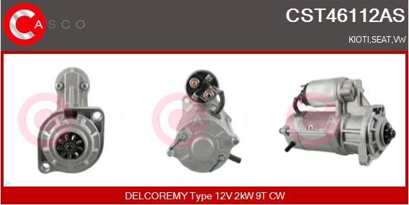 Casco CST46112AS - Motorino d'avviamento autozon.pro