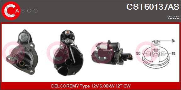 Casco CST60137AS - Motorino d'avviamento autozon.pro