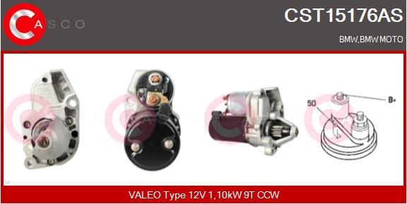 Casco CST15176AS - Motorino d'avviamento autozon.pro