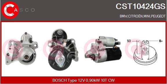 Casco CST10424GS - Motorino d'avviamento autozon.pro