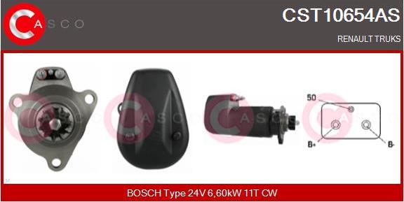 Casco CST10654AS - Motorino d'avviamento autozon.pro