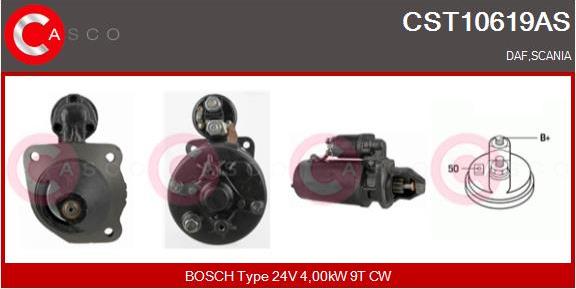 Casco CST10619AS - Motorino d'avviamento autozon.pro