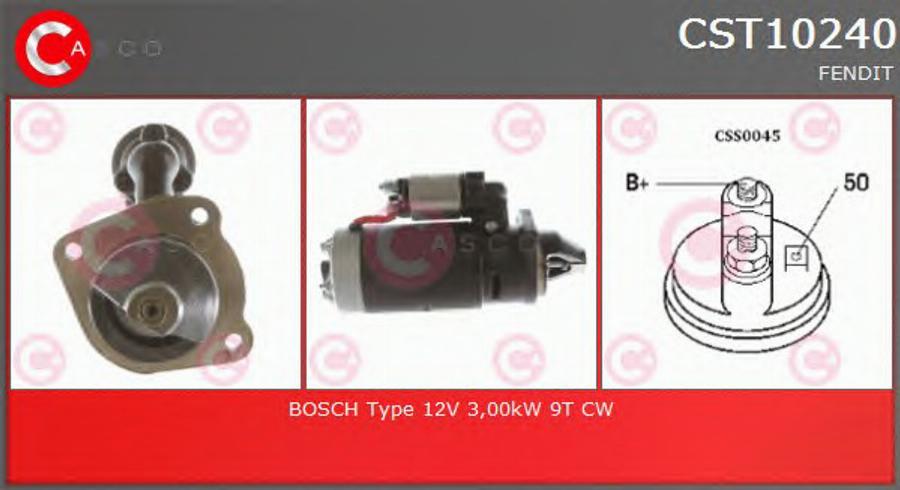 Casco CST10240 - Motorino d'avviamento autozon.pro