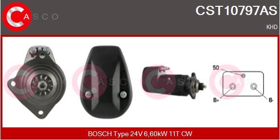 Casco CST10797AS - Motorino d'avviamento autozon.pro