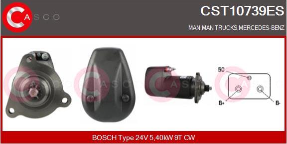 Casco CST10739ES - Motorino d'avviamento autozon.pro