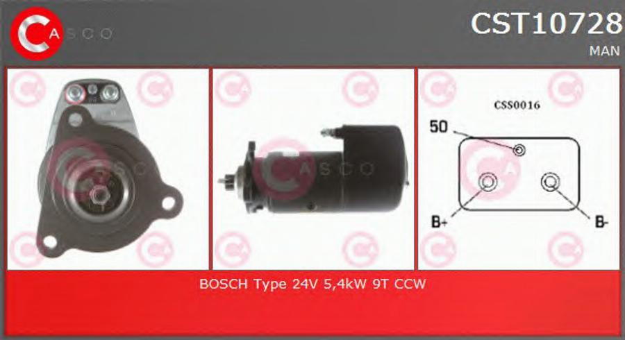 Casco CST10728 - Motorino d'avviamento autozon.pro