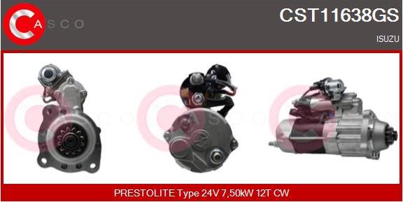 Casco CST11638GS - Motorino d'avviamento autozon.pro