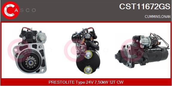 Casco CST11672GS - Motorino d'avviamento autozon.pro