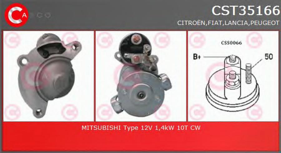 Casco CST35166 - Motorino d'avviamento autozon.pro